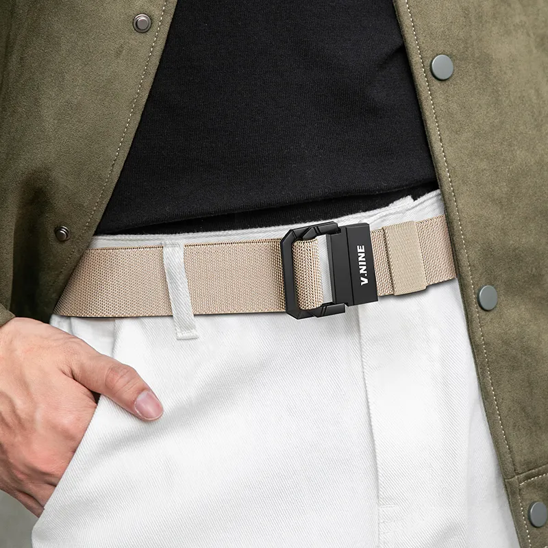 V.NINE Fabric Belt Men's Multicolor 3.7cm-22