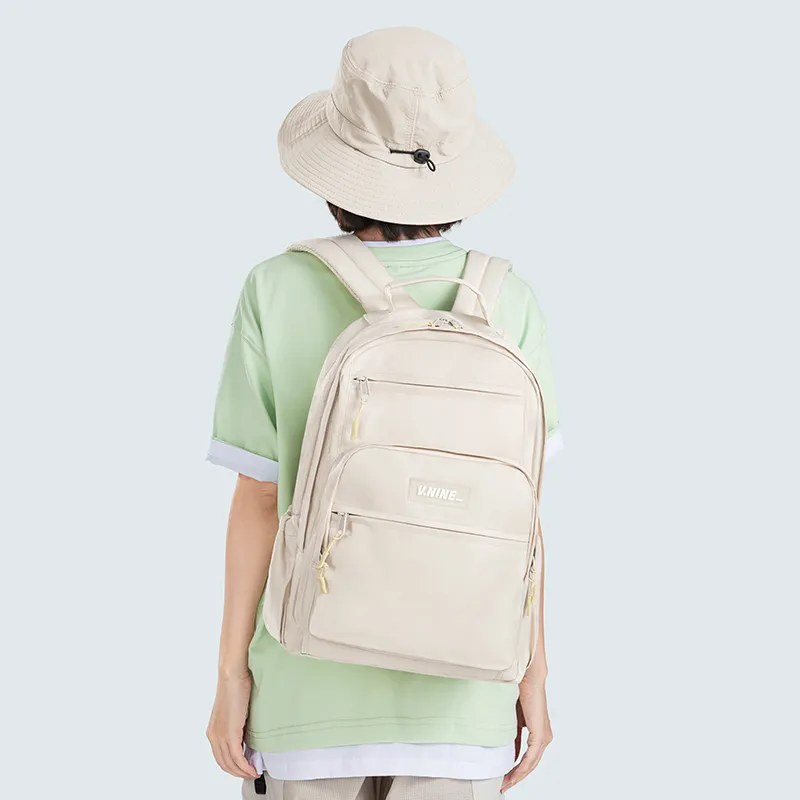 V.NINE Fabric Backpack Large Size Unisex Multicolor-10