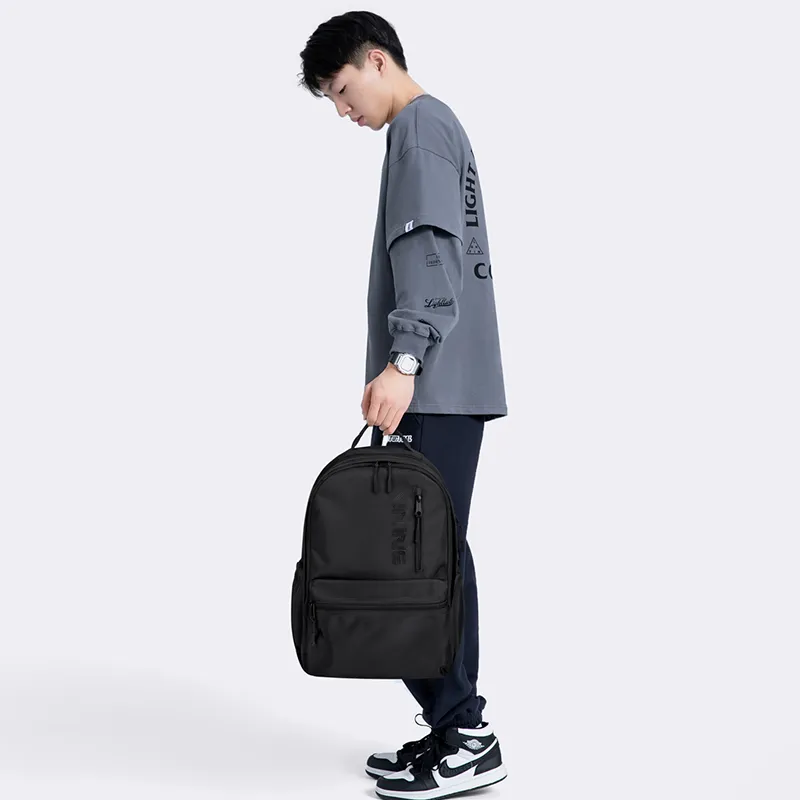 V.NINE Fabric Backpack Unisex Ecru/Obsidian Black-12
