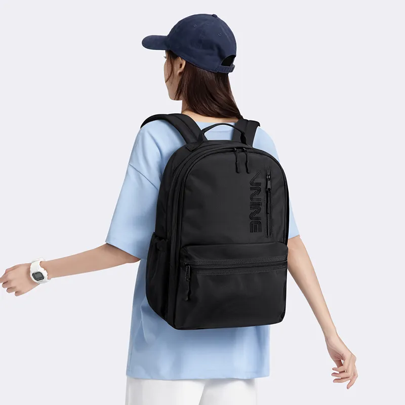 V.NINE Fabric Backpack Unisex Ecru/Obsidian Black-11