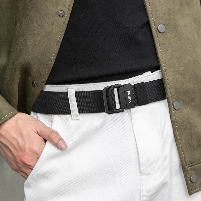 V.NINE Fabric Belt Men's Multicolor 3.7cm-3