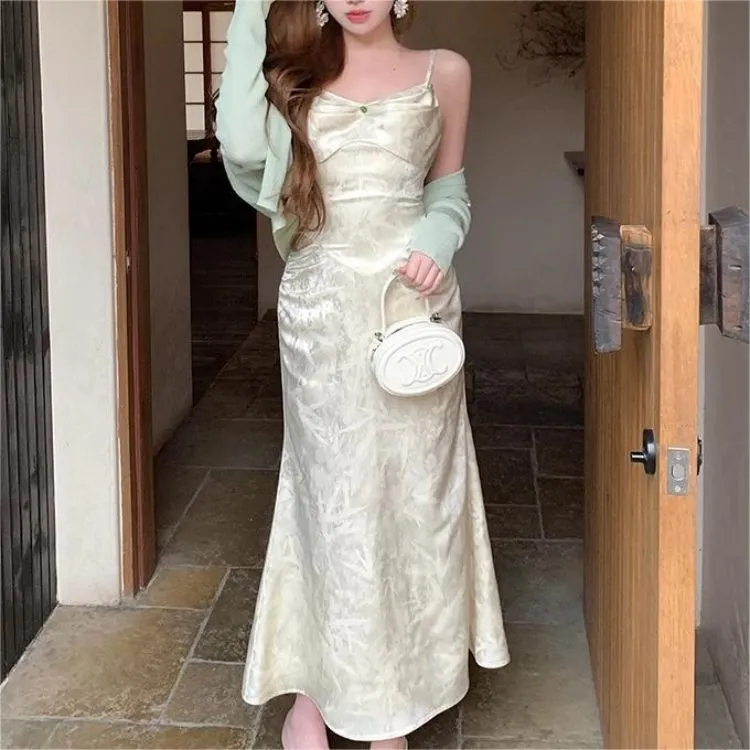 BETTER BING SS24 Slip Dresses Women's Champagne Gold-2