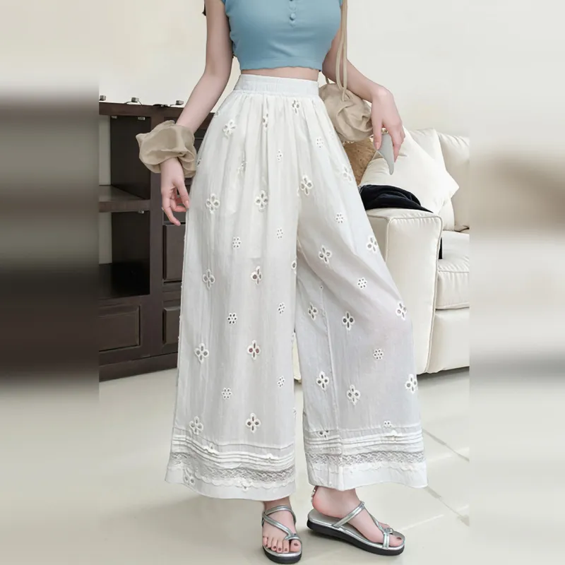 Wbwq Casual Pants Women's White-3