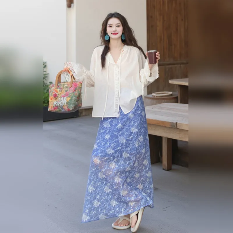 Wbwq Two Piece Skirt Sets Women's-5