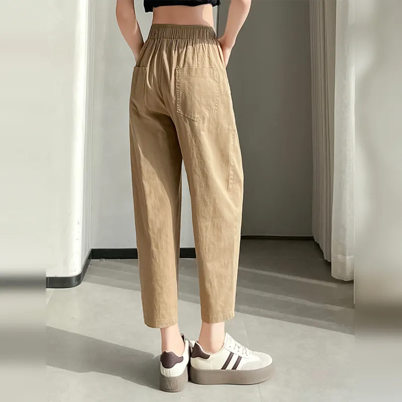 Wbwq Casual Pants Women's Khaki-6