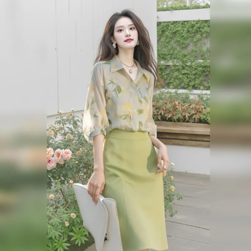 Wbwq Two Piece Skirt Sets Women's-1