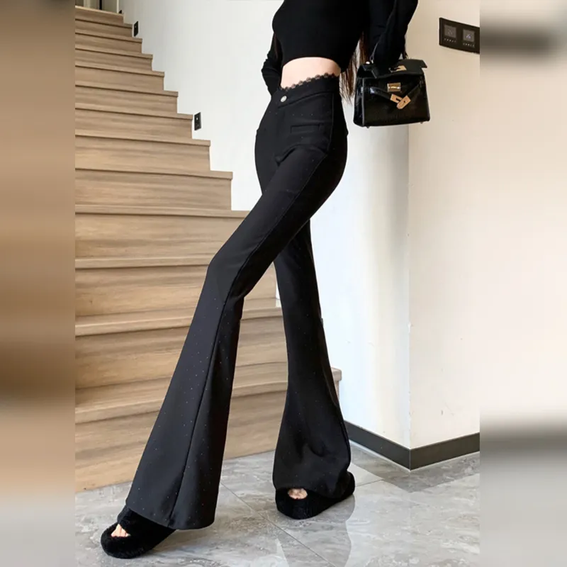 Wbwq Casual Pants Women's Black-1