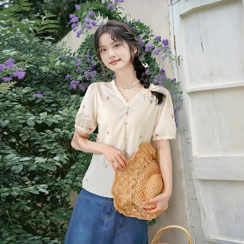Wbwq Chiffon Shirt Women's Multiple Colors-13