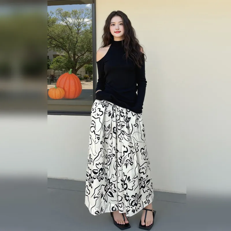 Wbwq Casual Pants Women's White Base Floral-2