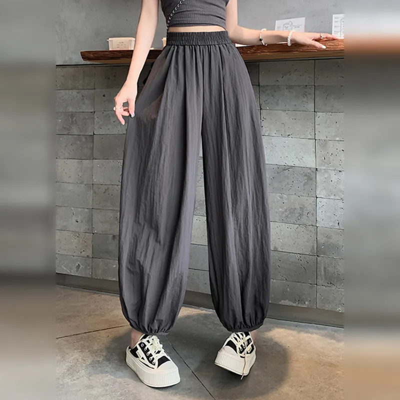 Wbwq Casual Pants Women's Gray-4