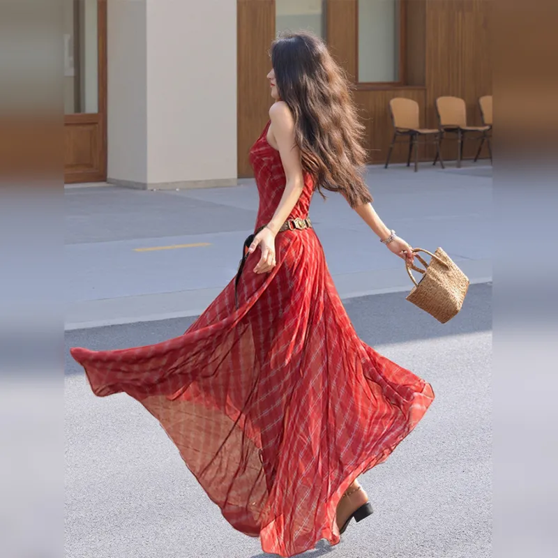 Wbwq Slip Dress Women's Belt Not Included-4
