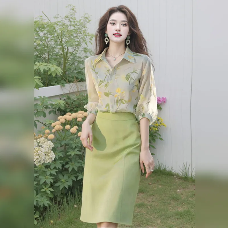 Wbwq Two Piece Skirt Sets Women's-2