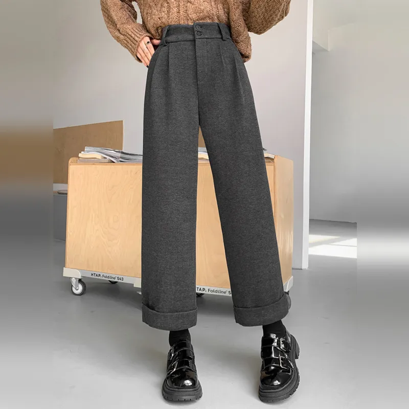 Wbwq Suit Trouser Women's Dark Gray-1