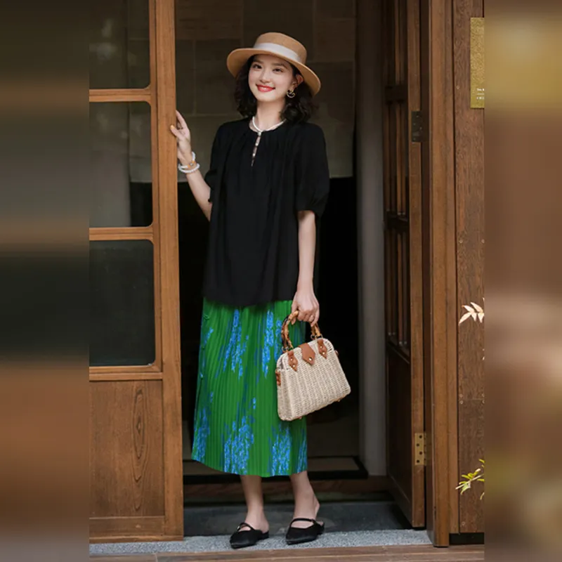 Wbwq Casual Long Skirts Women's-5