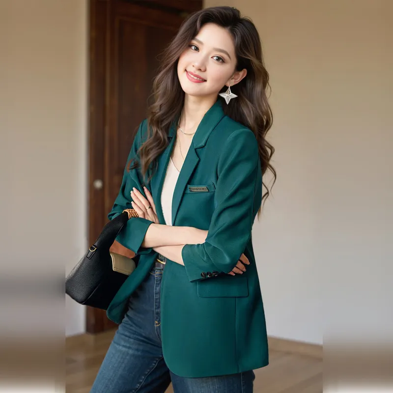 Wbwq Business Suit Women's Green-4