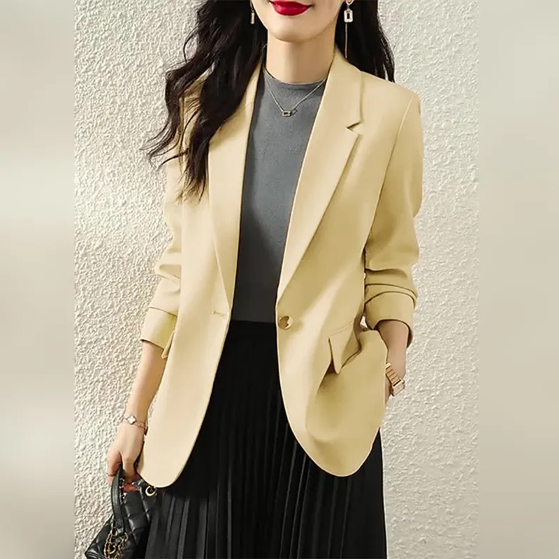 Wbwq Business Suit Women's Yellow-5