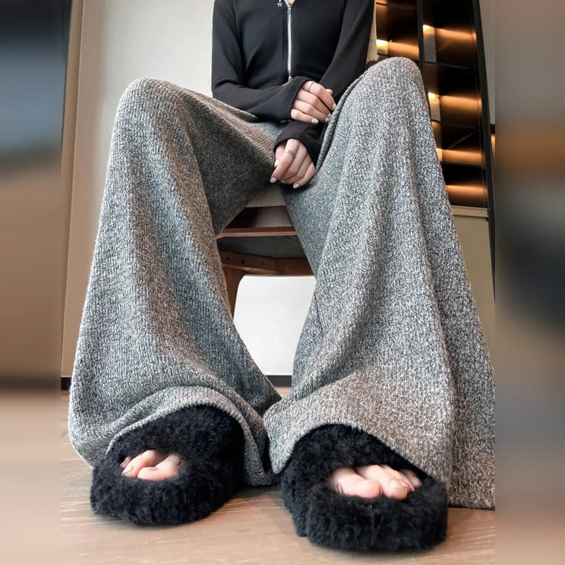 Wbwq Casual Pants Women's Gray-2