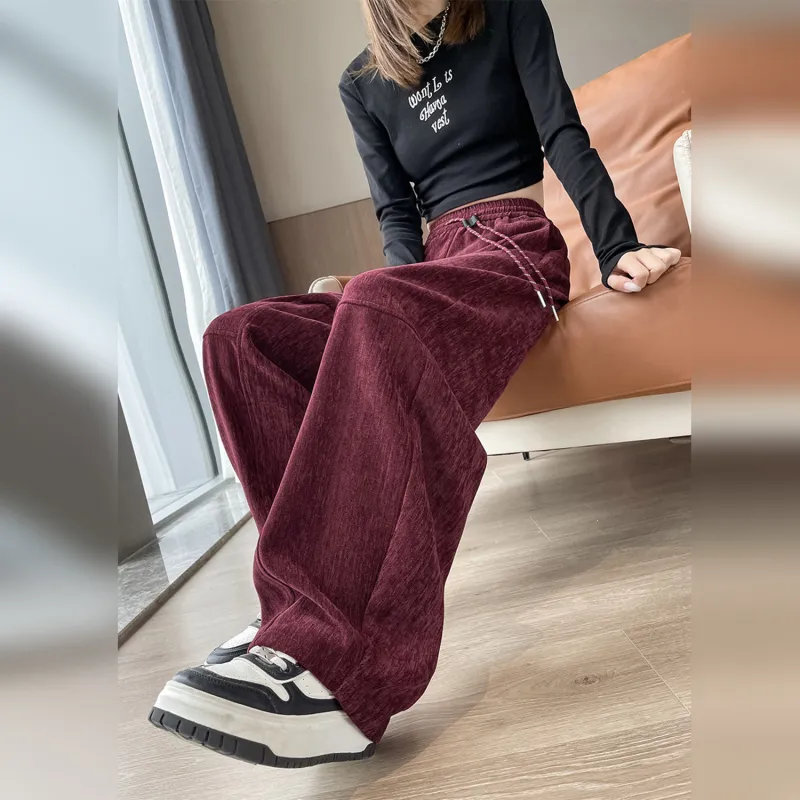 Wbwq Casual Pants Women's Angora Red-6