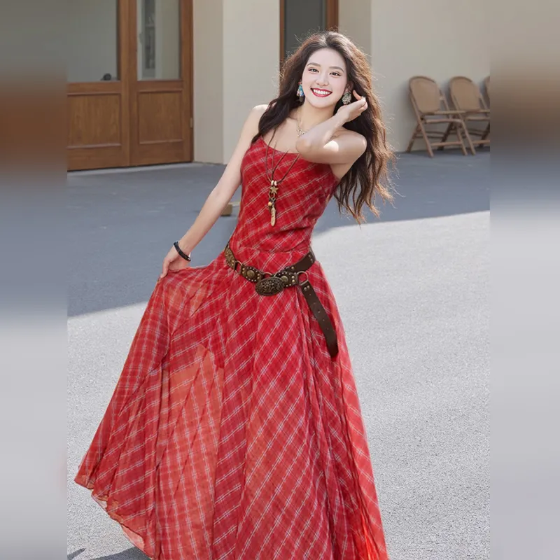 Wbwq Slip Dress Women's Belt Not Included-1