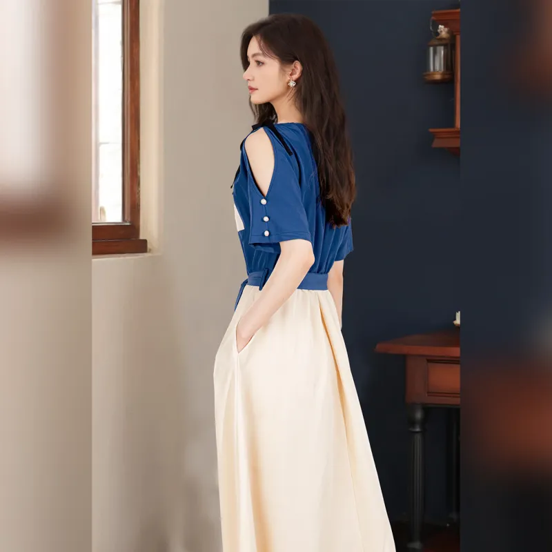Wbwq Short Sleeved Dress Women's Multiple Colors-3