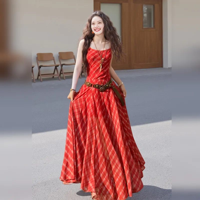Wbwq Slip Dress Women's Belt Not Included-2
