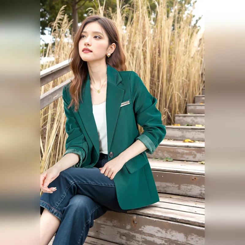 Wbwq Business Suit Women's Green-2
