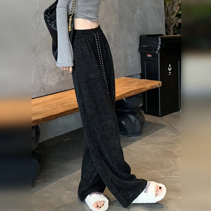 Wbwq Casual Pants Women's Black-1
