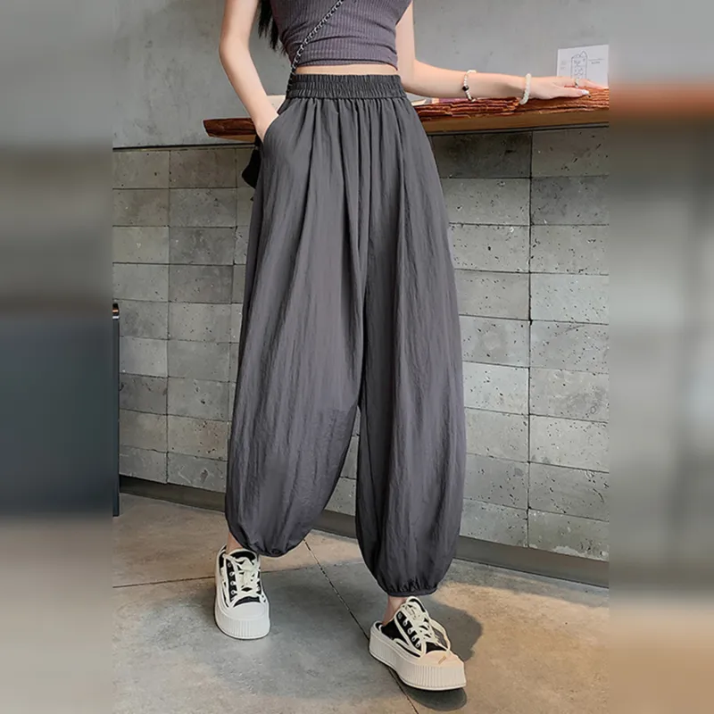 Wbwq Casual Pants Women's Gray-5