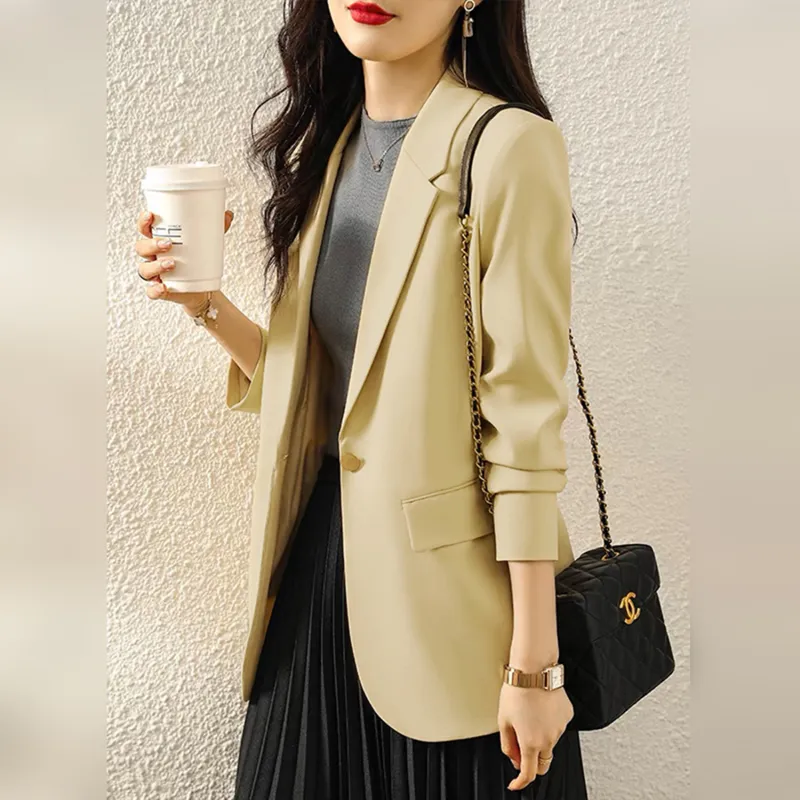 Wbwq Business Suit Women's Yellow-3