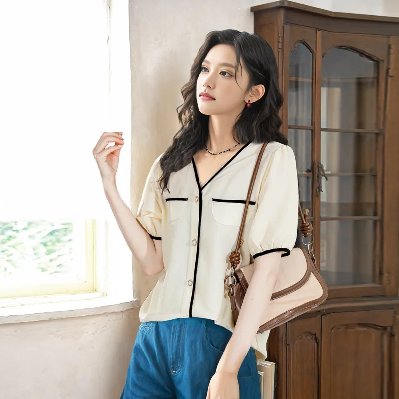 Wbwq Chiffon Shirts Women's Multiple Colors-21
