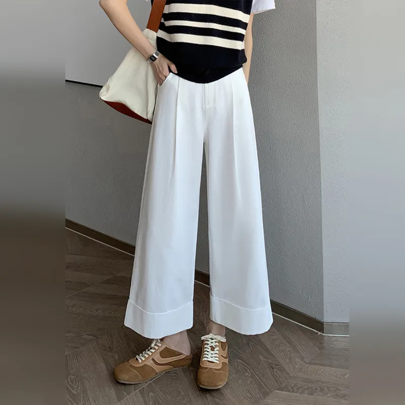 Wbwq Casual Pants Women's White-5