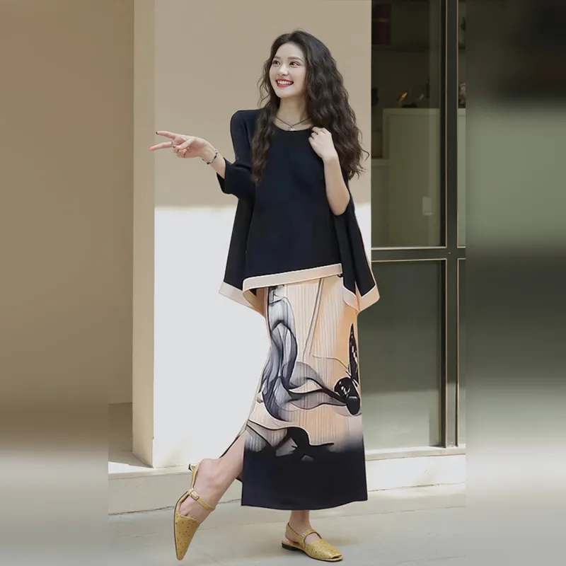 Wbwq Two Piece Skirt Sets Women's-3