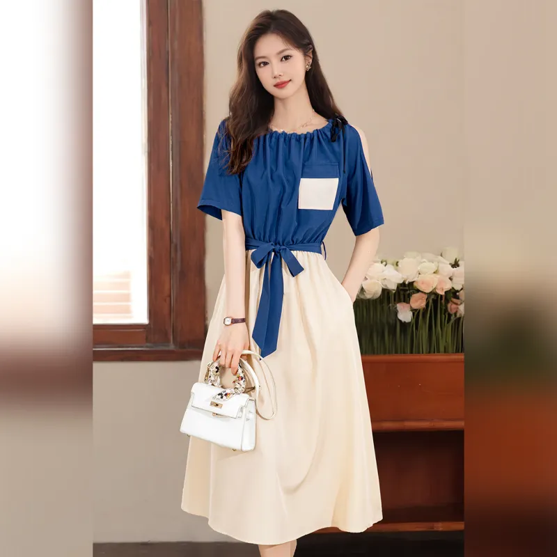 Wbwq Short Sleeved Dress Women's Multiple Colors-4