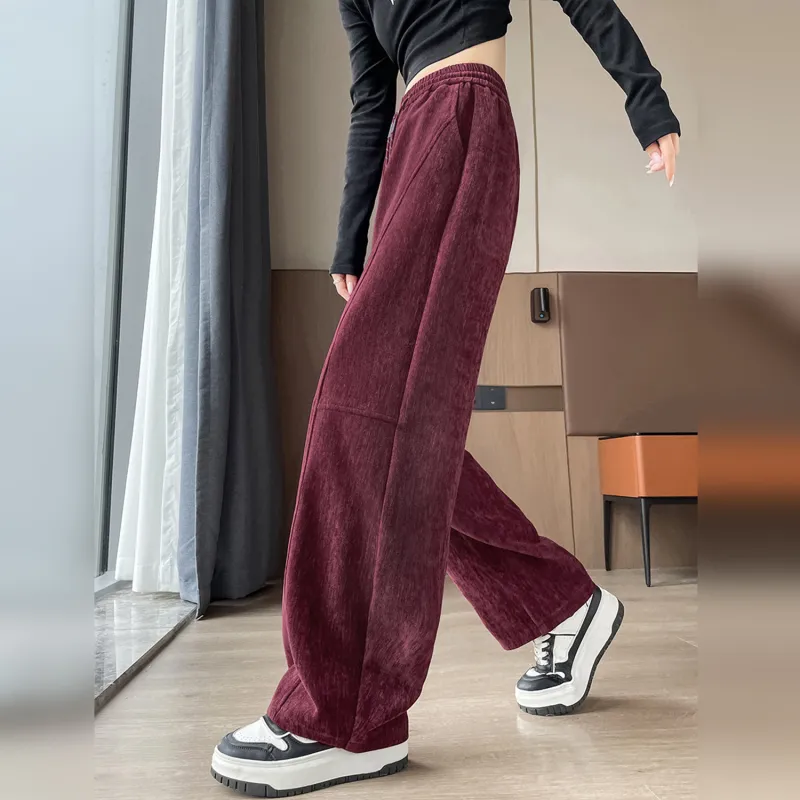 Wbwq Casual Pants Women's Angora Red-2