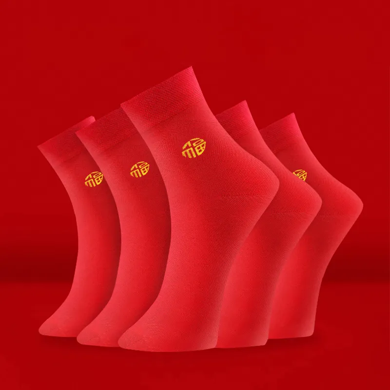 Lanza Mid Calf Socks Men's 2 Pack Red-1