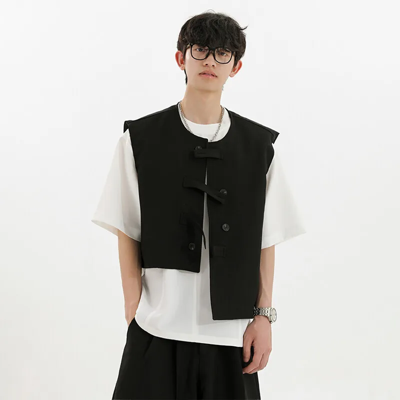 WELTER EXPERIMENT Fashion Minimalist Style Vest Unisex-2