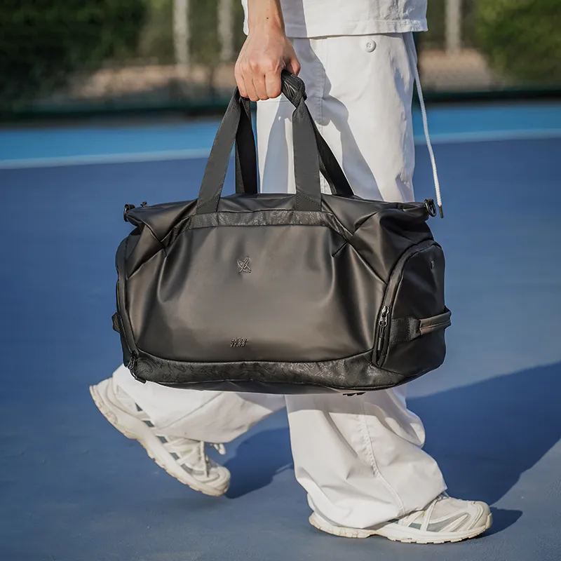GYXX Self Developed Technology Dermal Membrane Tote Large Capacity Travel Bag Unisex Black-3