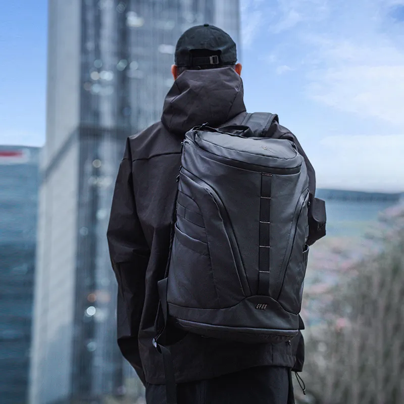 GYXX Technical Fabric Backpack Laptop Bag Regular Men's Chasing Shadow Black/Pursuing Light White-2