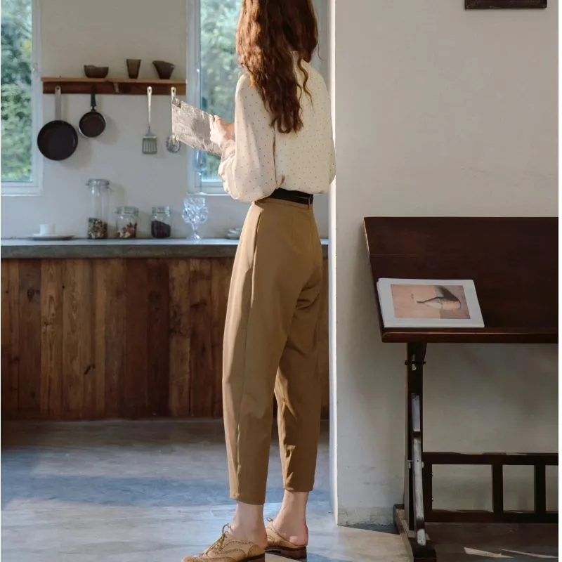 ANNECHEN Casual Pants Women's Khaki-7