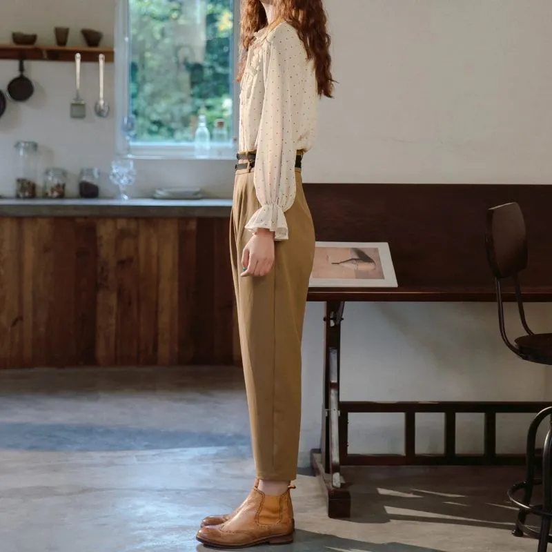 ANNECHEN Casual Pants Women's Khaki-8