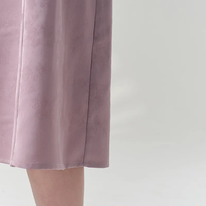 ANNECHEN Long Sleeved Dress Women's Purple-3