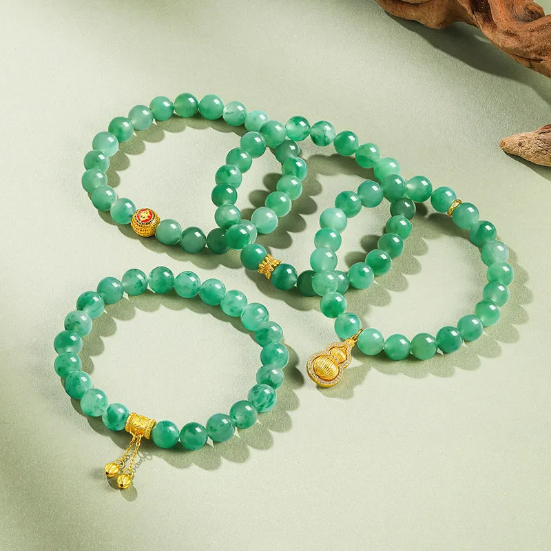 LIU GUI FU JEWELRY African Emerald Bracelets Women's-3
