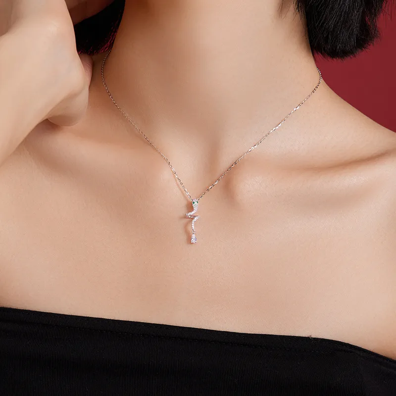 LIU GUI FU JEWELRY 925 Sterling Silver Good Luck Necklace Women's-5