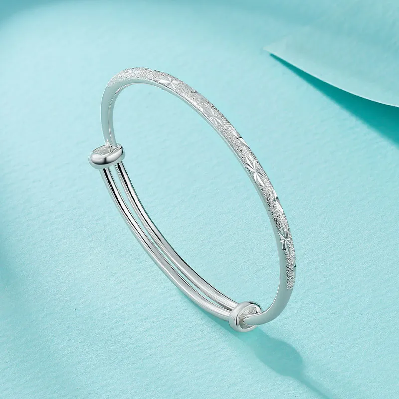 LIU GUI FU JEWELRY 990 Silver Bangles Women's-3