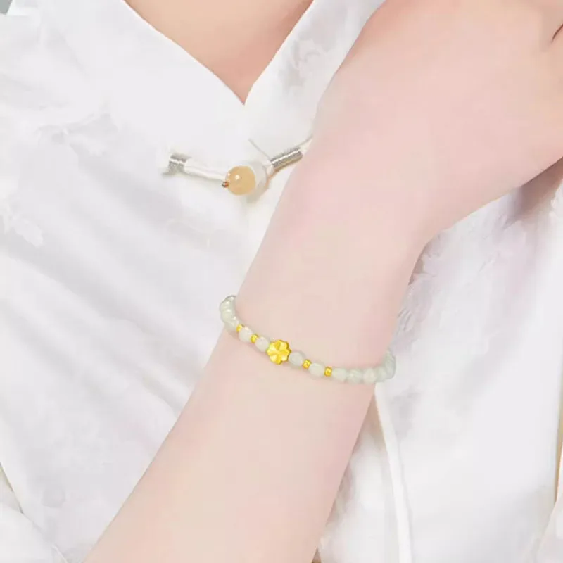 LIU GUI FU JEWELRY Hetian Jade Bracelets Green Jade Unisex-3