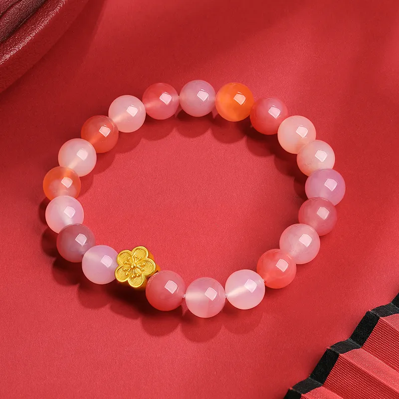 LIU GUI FU JEWELRY Agate Beaded Bracelet #Good Luck Unisex-2