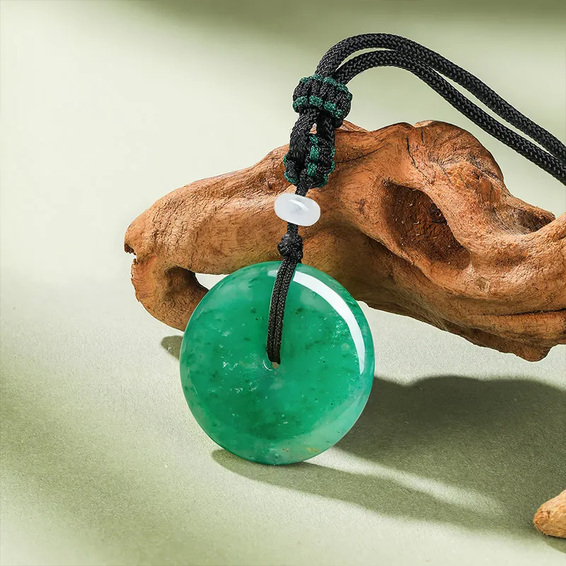 LIU GUI FU JEWELRY African Emerald Good Luck Necklace Women's-2