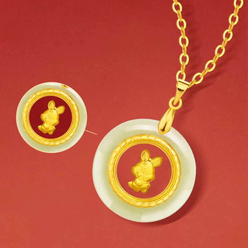 LIU GUI FU JEWELRY Hetian Jade Pendants White Jade Unisex-3