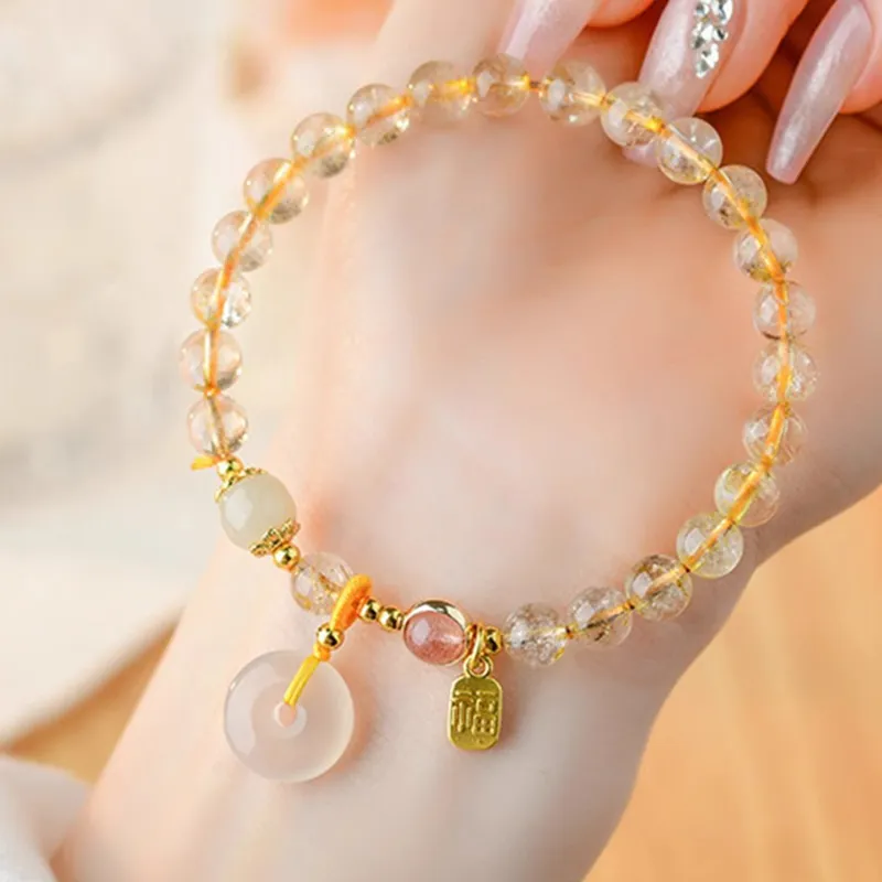 LIU GUI FU JEWELRY Chalcedony Bracelets Women's-2