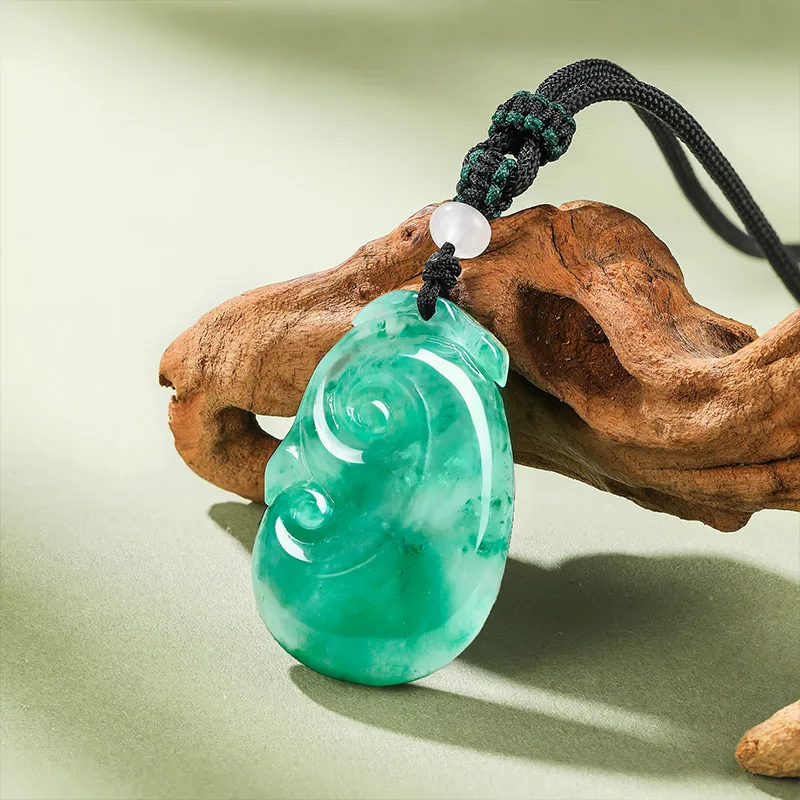 LIU GUI FU JEWELRY Natural African Emerald Necklaces Women's-3